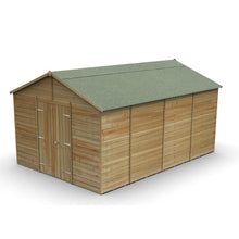 Forest Timberdale 10x15 Apex Shed - Double Door - No Windows