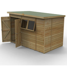 Forest Timberdale 10x6 Pent Shed - Double Door - 2 Window - 2 Opening