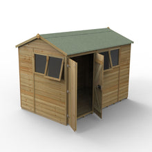 Forest Timberdale 10x6 Reverse Apex Shed - Double Door - 4 Window - 2 Opening