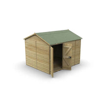 Forest Timberdale 10x8 Reverse Apex Shed - Double Door - No Windows