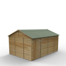 Forest Timberdale 15x10 Reverse Apex Shed - Double Door - No Windows