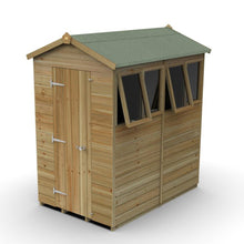 Forest Timberdale 4x6 Apex Shed - 4 Windows - 2 Opening
