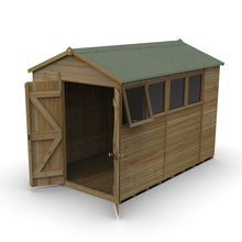 Forest Timberdale 6x10 Apex Shed - Double Door - 4 Windows - 1 Opening