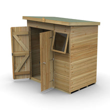 Forest Timberdale 6x4 Pent Shed - Double Door - 1 Window - 1 Opening