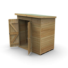 Forest Timberdale 6x4 Pent Shed - Double Door - No Windows