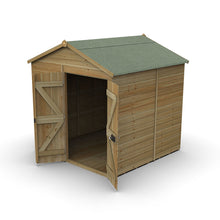 Forest Timberdale 7x7 Apex Shed - Double Door - No Windows