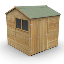 Forest Timberdale 7x7 Reverse Apex Shed - Double Door - 2 Window - 2 Opening