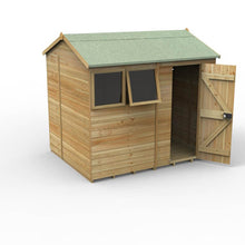 Forest Timberdale 8x6 Reverse Apex Shed - 2 Window - 1 Opening