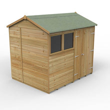Forest Timberdale 8x6 Reverse Apex Shed - 2 Window - 2 Opening