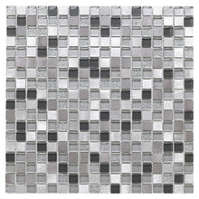 Verona Platinum Glass/Metal Mix Mosaic 300x300mm