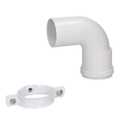 Glow-Worm 90 Degree White Plume Bend
