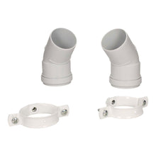 Glow-Worm Pair of 45 Degree White Plume Bends