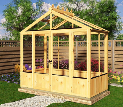 Shire Holkham Wooden Apex Greenhouse 8 x 4ft