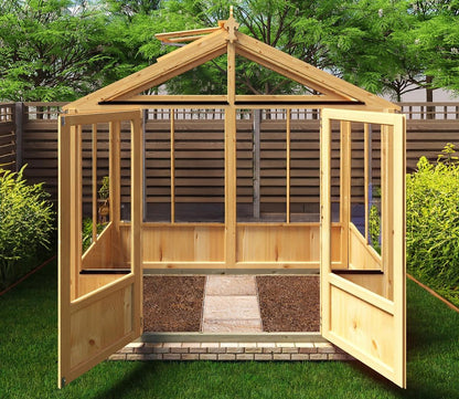Shire Holkham Wooden Apex Greenhouse 8 x 4ft