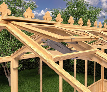 Shire Holkham Wooden Apex Greenhouse 8 x 4ft