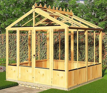 Shire Holkham Wooden Apex Greenhouse 8 x 8ft
