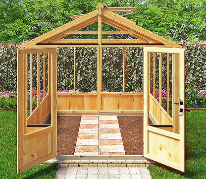 Shire Holkham Wooden Apex Greenhouse 8 x 8ft