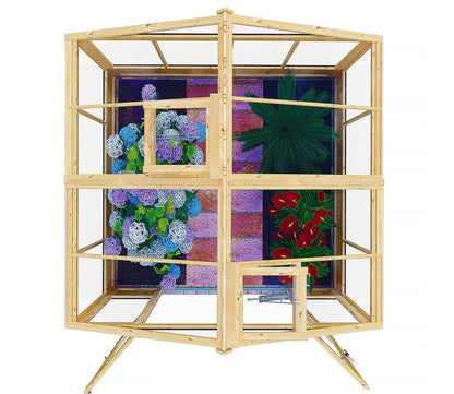 Shire Holkham Wooden Apex Greenhouse 8 x 8ft