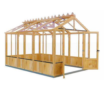 Shire Holkham Wooden Apex Greenhouse 8 x 12ft