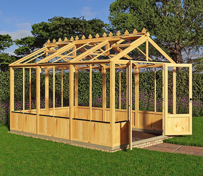Shire Holkham Wooden Apex Greenhouse 8 x 12ft