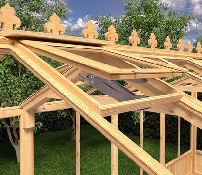 Shire Holkham Wooden Apex Greenhouse 8 x 12ft