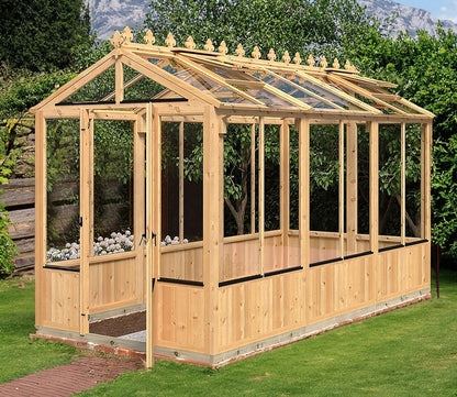 Shire Holkham Wooden 6 x 12ft Greenhouse