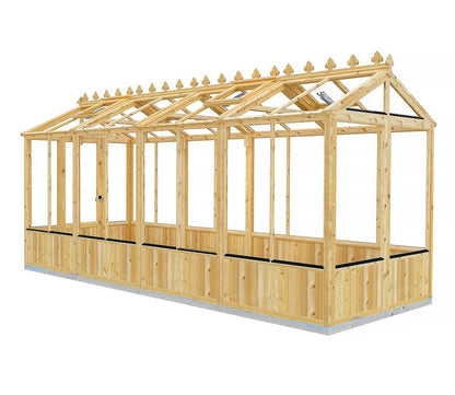 Shire Holkham Wooden 6 x 16ft Greenhouse