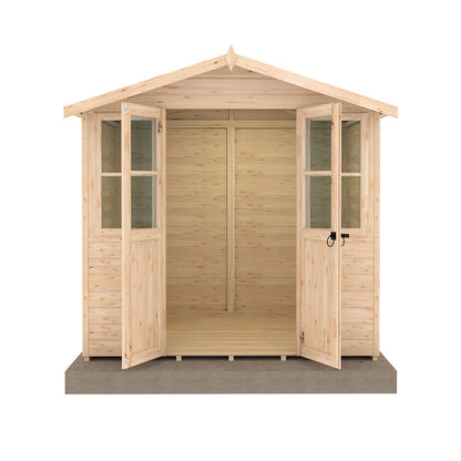 Shire Haddon 7x5ft  Double Door T&G Wooden Summerhouse