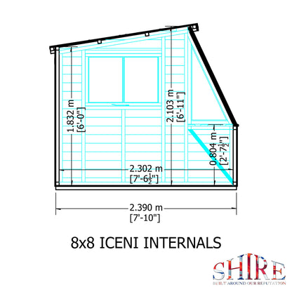 Shire 8 x 6ft Style A Shiplap Potting Shed