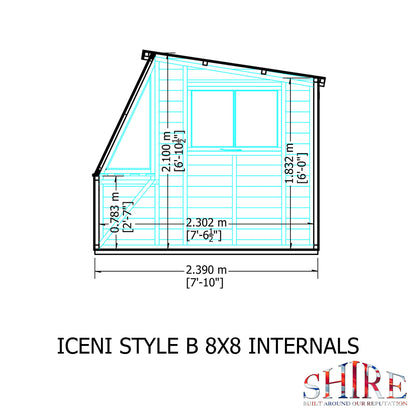 Shire 8 x 6ft Style B Shiplap Potting Shed
