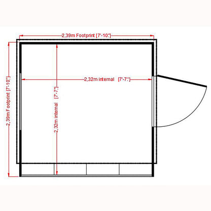 Shire 8 x 6ft Style B Shiplap Potting Shed