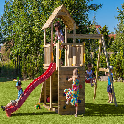 Shire Adventure Peaks Fortress 3 (Carol 3) Climbing Frame With Swing & Slide