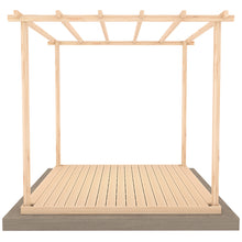 Shire 8 x 8ft Ivy Pergola Kit with Decking