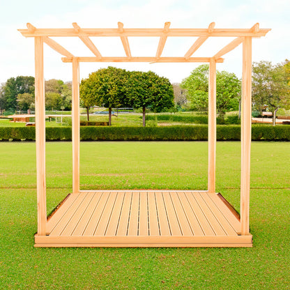 Shire 8 x 8ft Ivy Pergola Kit with Decking