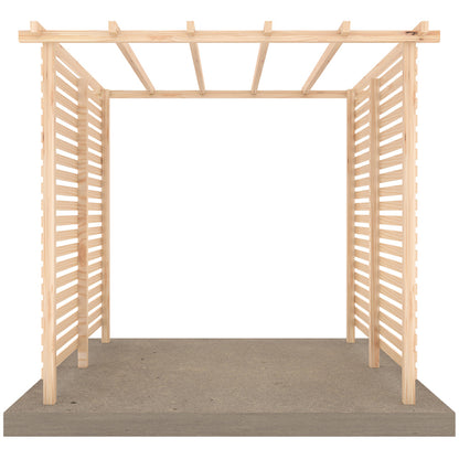 Shire 8 x 8ft Ivy Pergola Kit with Sides