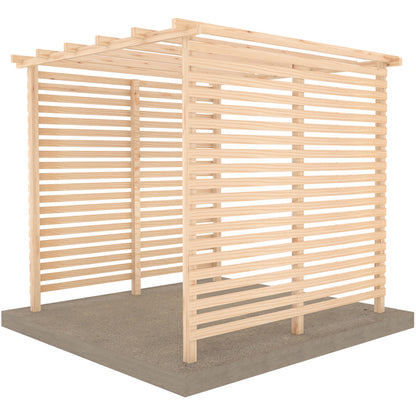 Shire 8 x 8ft Ivy Pergola Kit with Sides