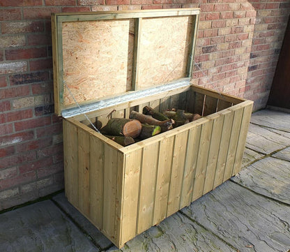 Shire 4 x 2ft Planed Timber Log Box