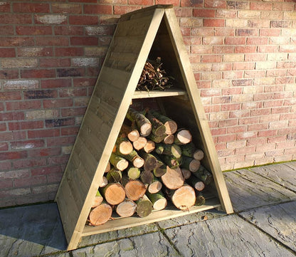 Shire 4 x 1.6ft Large Triangular Log Store