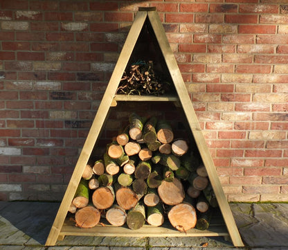 Shire 4 x 1.6ft Large Triangular Log Store