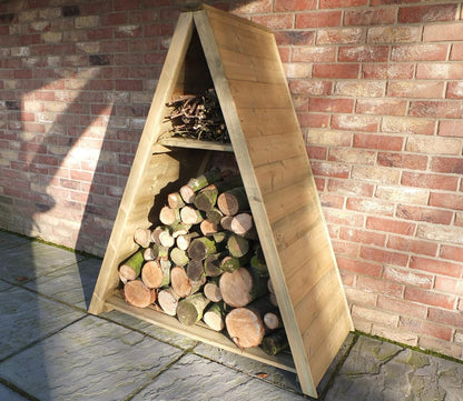 Shire 4 x 1.6ft Large Triangular Log Store