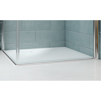 Merlyn 8 Series Frameless Pivot Door & Inline Panel