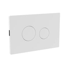 Nuie Toilet Accessories Matt White Round Plate For Pneumatic Dual Flush Contemporary ABS 70x70x99mm