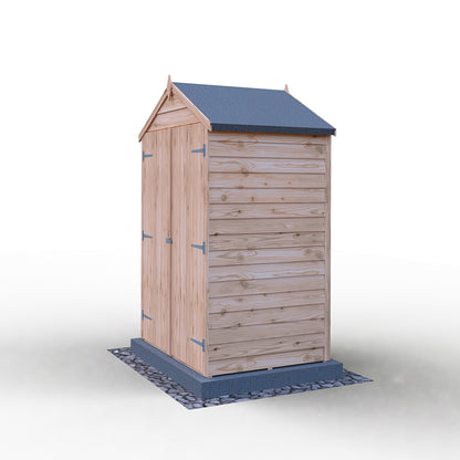 Shire Overlap 4x3ft Double Door Wooden Shed