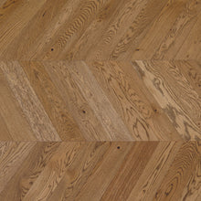 Oxbridge Oak Chevron Brushed Fusion Hybrid Engineered Wood Flooring - 1.568m2 Pack Size | Parquet Range