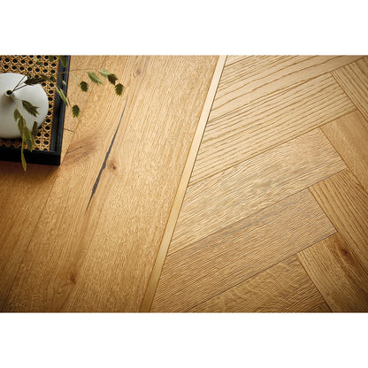 Atkinson & Kirby Nanzen Oak Block Brushed UV Oil Engineered Wood Flooring - 0.648m2 Pack Size | Parquet Range