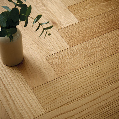 Atkinson & Kirby Nanzen Oak Block Brushed UV Oil Engineered Wood Flooring - 0.648m2 Pack Size | Parquet Range