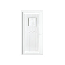 Crystal uPVC Front Door Small square glass Chatsworth White Obscure Glass 920x2090mm
