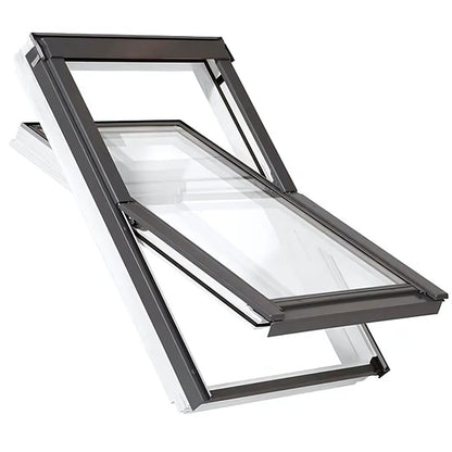 RoofLITE+ AAY B910 Centre Pivot Manual White Painted Roof Window