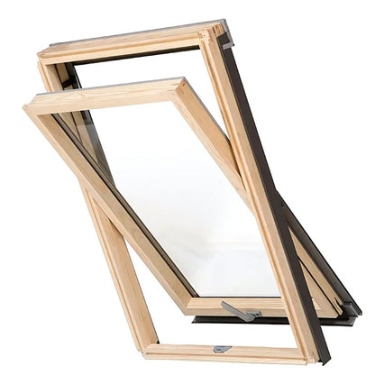 RoofLITE+ DPY B900 Centre Pivot Manual Pine Roof Window