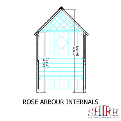 Shire 5x3ft Rose Arbour